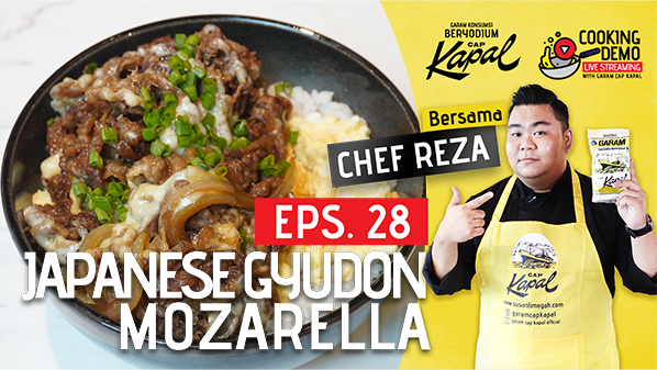 Japanese Gyudon Mozarella, Kejunya Lumer Di Mulut